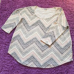 EUC Maurice's Chevron Knitted Top Sz 2x
